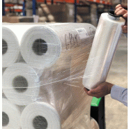 Film pré-étiré manuel soufflé transparent en palette - 513538 – Épaisseur 6,6µ - 390 mm x 600 m_0