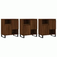 Helloshop26 - Buffet bahut commode armoire meuble de rangement organisateur cuisine salle de séjour salons 3 pcs bois d'ingénierie 02_0037093 - 3000 Helloshop26 - Buffet bahut commode armoire meuble de rangement organisateur cuisine salle de séjour salons 3 pcs bois d'ingénierie 02_0037093 - 3000