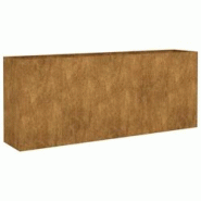 Helloshop26 - Jardinière bac lit surélevé plantes fleurs terrasse jardin de jardin 200 x 40 x 80 cm acier corten marron 02_0039396 - 3000218475291 Helloshop26 - Jardinière bac lit surélevé plantes fleurs terrasse jardin de jardin 200 x 40 x 80 cm acier corten marron 02_0039396 - 3000218475291