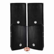 Pack Sono Sound 1200W Total - 4 Enceintes passives BM SONIC BMS 300W Noir - Câbles HP - Soirée - Anniversaire - Mariage - DJ - 3666638039989 Pack Sono Sound 1200W Total - 4 Enceintes passives BM SONIC BMS 300W Noir - Câbles HP - Soirée - Anniversaire - Mariage - DJ - 3666638039989
