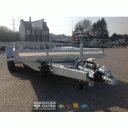 Remorque plateau roues extérieures LIDER ROBUST - PTAC 3500 Kg - 450 x 190 cm - 2 essieux freinés - Référence 34780