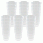 SP BERNER KITCHENWARE - Lot de 30 grands gobelets réutilisables de 550 ml - transparent plastique PK5972