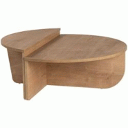 Table basse en aggloméré Podium chêne miel Hanah Home - 8684283355778 Table basse en aggloméré Podium chêne miel Hanah Home - 8684283355778