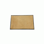 Tapis anti poussiere confor beige 90x140cm polyamide sur caoutchouc nitrile a picots epaisseur 10mm