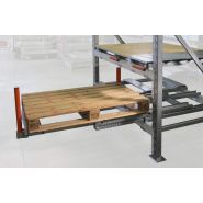 Tiroir à palette sur lisses basses de rayonnage - ouverture télescopique - STOCK3P - charge jusqu'à 900 kg Tiroir à palette sur lisses basses de rayonnage - ouverture télescopique - STOCK3P - charge jusqu'à 900 kg