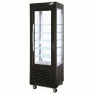Vitrine 4 faces vitrées noire froid positif ventilé classe t3 250 l... - P4FA60P