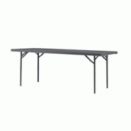 ZOWN Table pliante rectangulaire 200 x 90 cm XXL200 Classic - gris plastique PT-29 ZOWN Table pliante rectangulaire 200 x 90 cm XXL200 Classic - gris plastique PT-29