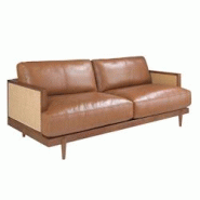AC ANGEL CERDA Angel Cerdá Canapé 3 places en cuir marron 6177C 205 x 96 x 83 - marron fourrure 8435631027478 AC ANGEL CERDA Angel Cerdá Canapé 3 places en cuir marron 6177C 205 x 96 x 83 - marron fourrure 8435631027478