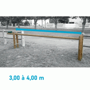 Barrière bois basculante