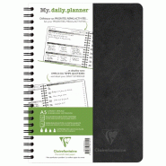 Clairefontaine Lot de 5 Carnet Age Bag My.Daily.Planner A5, 250p./125 feuilles 90 g/m² reliure intégrale, couv. Coloris noir - 3329687823915