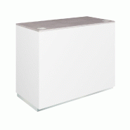 Comptoir Cage béton 1 tiroir 2 tablettes 120x60x93cm