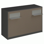 Comptoir Vertigo H T01 dble nat. L150cm - 3 tab.Coulis. 6tab.Amovib - anthracite_0