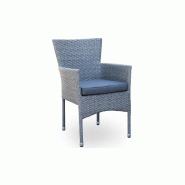 Fauteuil de jardin sona – MTF – rotin gris – 3exn0031
