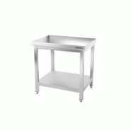 GGM Gastro Tables Inox de Travail Centrales Premium avec Etagère - Profondeur 600 mm - ATK76 - 4063326066989