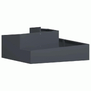 Helloshop26 - Cache-pot de jardin moderne 100 x 100 x 50 cm design élégant extérieur en acier anthracite 02_0052227 - métal 3000237308808 Helloshop26 - Cache-pot de jardin moderne 100 x 100 x 50 cm design élégant extérieur en acier anthracite 02_0052227 - métal 3000237308808