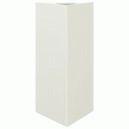 Helloshop26 - Jardinière bac lit surélevé plantes fleurs jardin terrasses lot de 2 triangulaire 40 x 34,5 x 70 cm acier blanc 02_0039099 - 30002179 Helloshop26 - Jardinière bac lit surélevé plantes fleurs jardin terrasses lot de 2 triangulaire 40 x 34,5 x 70 cm acier blanc 02_0039099 - 30002179
