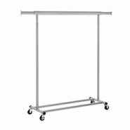 Helloshop26 - Portant à vêtements avec roulettes capacité 90 kg gris 12_0003723 - 3000222094563 Helloshop26 - Portant à vêtements avec roulettes capacité 90 kg gris 12_0003723 - 3000222094563