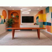 Table de réunion Frank en Fenix® Pedrali