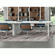 Table de réunion Hologram - bois mélaminé ou laqué mat - plusieurs dimensions - garantie 3 ans