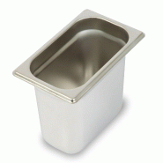 VERTES Récipient GN 1/9 Gastro Norm (inoxydable, résistant aux rayures, résistant à des températures comprises entre -40 °C et +300 °C) - inox