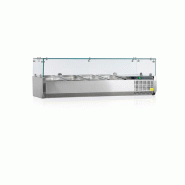 Vitrine réfrigérée à ingredients gn1/4 avec protection de verre - PVK33-120