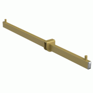 Bras cavalier or P41,6cm pour barre rectangulaire système Cremagold