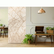 Cloison amovible en aluminium et toile tendue - végétal - sur mesure - Tisalia Cloison amovible en aluminium et toile tendue - végétal - sur mesure - Tisalia