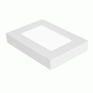 Couvercle av/fenêtre pour barquette sandwich The Pack 11x15x2cm blanc - par 200
