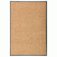Décoshop26 - Paillasson lavable 60 x 90 cm PVC antidérapant et polyamide crème DEC040609 - beige 3000265020628
