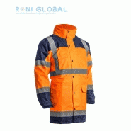 Parka de sécurité haute visibilité anti-pluie - 100% polyester enduit polyuréthane avec 5 poches - Class 3 - Hydra Coverguard_0