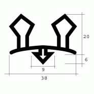 Joint caoutchouc pour chambre froide jcr-011_0