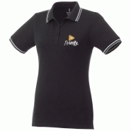 Polo tipping manches courtes femme Fairfield 38103993 - col et poignets en tricot plat, 100% coton 180g/m² Polo tipping manches courtes femme Fairfield 38103993 - col et poignets en tricot plat, 100% coton 180g/m²