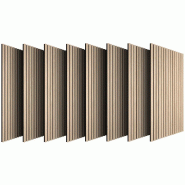 TecTake GmbH tectake Panneaux acoustiques Sonic Wall IV aspect bois Chêne Clair - marron Bois manufacturé 406819 TecTake GmbH tectake Panneaux acoustiques Sonic Wall IV aspect bois Chêne Clair - marron Bois manufacturé 406819
