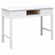 VidaXL Buffet Blanc 108x45x76 cm Bois de Paulownia massif Modèle Titan Panorama Évasion - blanc 338537