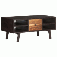 VidaXL Table basse 100x50x45 cm Bois de récupération massif Modèle Apex Cuisine - 287857
