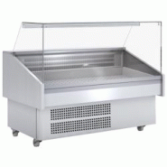 Vitrine d’exposition réfrigérée pour poisson. Socle avec roulettes - 1985x940x1300 mm - 990 W 230/1V - 24F62199 Eurast - gris inox 24F62199 Vitrine d’exposition réfrigérée pour poisson. Socle avec roulettes - 1985x940x1300 mm - 990 W 230/1V - 24F62199 Eurast - gris inox 24F62199