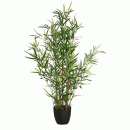 WellHome - Plante artificielle de bambou 90cm avec pot, idéale pour la décoration - vert WH13998