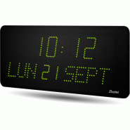 Horloge LED Style II 10 Date, alimentation 230V, WIFI, LED verte - BODET