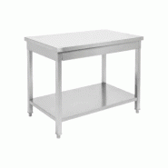 Table inox - Largeur M (L=810-1210mm) - Avec étagère basse Inconnue TBLLMP70EtagPied