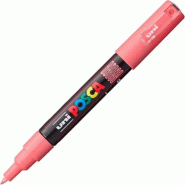 Uni-ball Marqueur Uni Posca 186727 - Pointe ogive extra fine - 0,7 mm - Rose corail, rose - 4902778249376