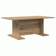 VidaXL Table basse chêne artisanal 103,5 x 60 x 40 cm Modèle Polaris Prestige - 875153