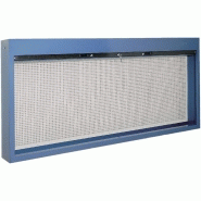 Armoire murale 1000 mm avec panneau perforé et rideau métallique verrouillable - Rangement sécurisé pour outils Heco HE110104BL_0