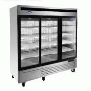 Armoire positive 3 portes vitrées inox - PMCF8708GR