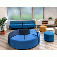Banquette ronde Bend Actiu avec table centrale ? 8 places