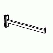 Bras droit roto - gris martelé - L32cm - acier Ø 60mm