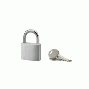 Cadenas à clé, extérieur, alu, 40mm, anse acier nickelé, 2 clés - Serrurerie de Picardie - gris 3150268281400 Cadenas à clé, extérieur, alu, 40mm, anse acier nickelé, 2 clés - Serrurerie de Picardie - gris 3150268281400