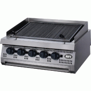 Grillade gaz à poser grille fonte puissance 20 kw - 800x700x280mm - PCG7PG80