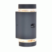 Lumisky Applique murale d'extérieur sur secteur FOCUS SENSOR culot GU10 H23,9cm Aluminium Dark Grey - gris 3666162013899