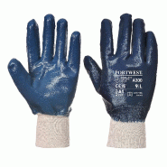 Portwest Gants nitrile, poignet tricot Marine 2XL - Taille 11 - 11 bleu multi-matériau 5036108302215