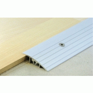 Rampe de seuil pour revêtement de 10 mm en alu brut, dimensions : 50 x 10 mm longueur de 3 m | référence din036